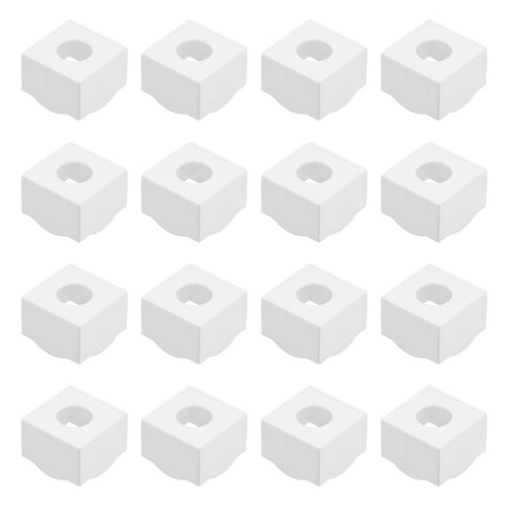 Uxcell 16Pcs Pool Chalk Holder Billiard Chalk Storage Holder Cue Chalk Holder White