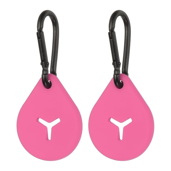 Uxcell Poop Bag Clip, Poop Bag Holders for Leashes Dog Waste Carrier Holder with Clip Hands-Free, (Hot Pink, 2 Pcs), Intended for Running / Walking / Bicycle / Easy Carrier