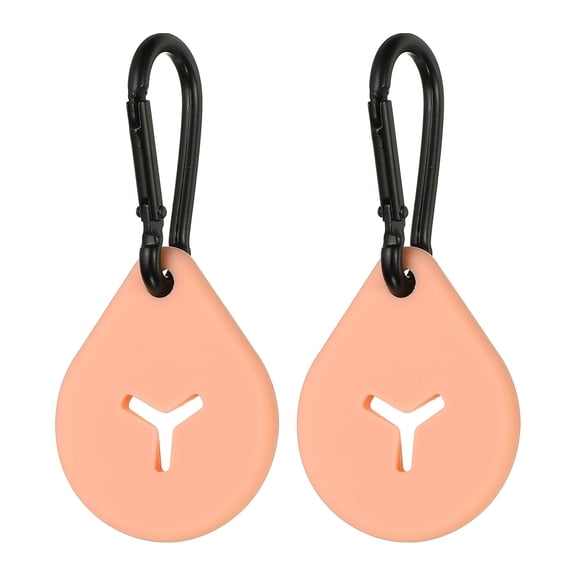 Uxcell Poop Bag Clip, Poop Bag Holders for Leashes Dog Waste Carrier Holder with Clip Hands-Free, (Orange, 2 Pcs), Intended for Running / Walking / Bicycle / Easy Carrier