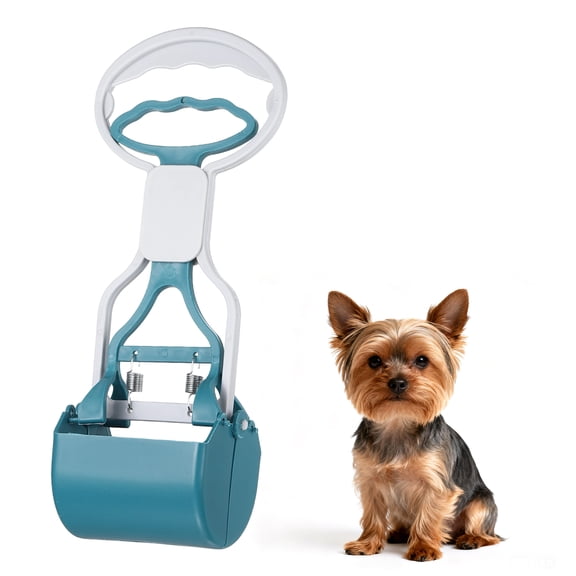 Uxcell Poop Scooper, 11" Long Handle No Touch Dog Poop Scooper Grabber Non-Breakable Spring Pick Up Tool Shovel, (Avocado Green), Intended for Dogs Waste in Lawns/Grass/Dirt/Gravel