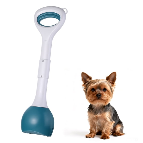 Uxcell Poop Scooper, 19.3" Long Handle No Touch Dog Poop Scooper Grabber Foldable Spring Pick Up Tool Shovel, (Green), Intended for Dogs Waste in Lawns/Grass/Dirt/Gravel