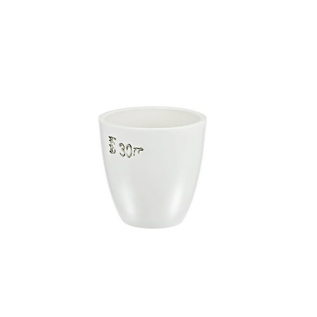 Uxcell Porcelain Crucible Cup for Foundry Melting Casting Refining 30ml White