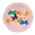 thumbnail image 1 of Uxcell Porcelain Serving Dish 4.25'' Ceramic Candy Plate with Cloud Pattern Petal Shape Decorative Bowl Pink, 1 of 7