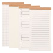 Uxcell Portable Field Notes, 4 Pcs Small Notepads 50 Sheets Pocket Notebooks Memo Books to Do List Organizer Planner Daily for Work Office Journey