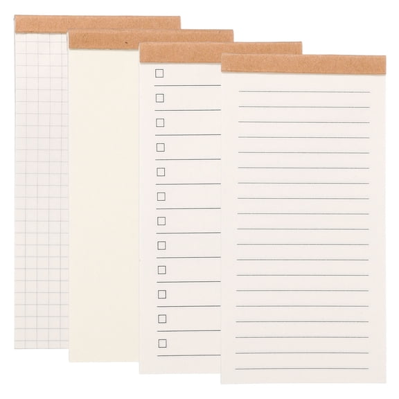 Uxcell Portable Field Notes, 4 Pcs Small Notepads 50 Sheets Pocket Notebooks Memo Books to Do List Organizer Planner Daily for Work Office Journey