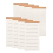 Uxcell Portable Field Notes, 8 Pcs Small Notepads 50 Sheets Pocket Notebooks Memo Books to Do List Organizer Planner Daily for Work Office Journey, Lined/Grid