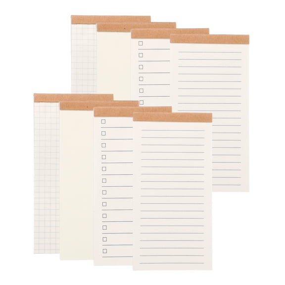 Uxcell Portable Field Notes, 8 Pcs Small Notepads 50 Sheets Pocket Notebooks Memo Books to Do List Organizer Planner Daily for Work Office Journey