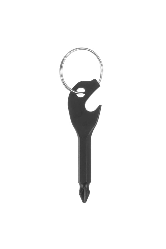 Portable Key Chain Screwdriver PH1 Phillips 2.6" Length CR-V Multifunction Mini Key Screw Driver, Black