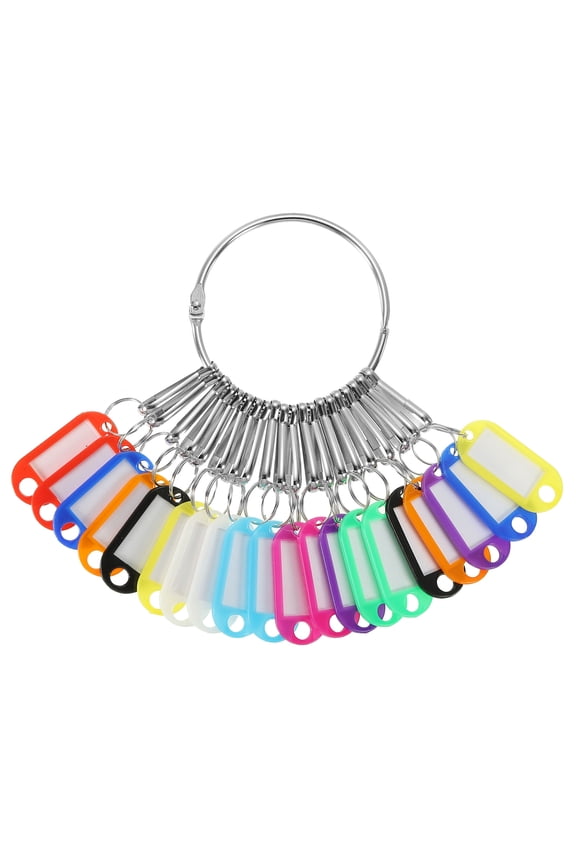 Portable Key Organizer Keychain Holder with 20 Key Label Tags for Office Hotel