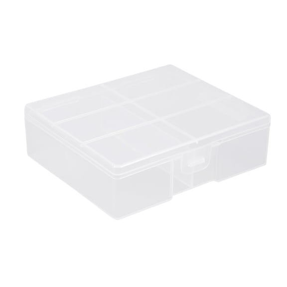 Uxcell Portable Plastic Storage Battery Box Case for AA Batteries