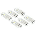 thumbnail image 1 of Uxcell Portable USB Plugin 2 Beads LED Night Light Lamp Stick, White 6 Pack, 1 of 5