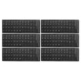 thumbnail image 1 of Uxcell Portuguese Keyboard Stickers Universal Keyboard Cover Frosted, Black Background White Lettering 6 Pack, 1 of 5