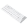 thumbnail image 1 of Uxcell Portuguese Keyboards Layout Stickers Computer Replacement Cover Universal White Background Black Lettering 2 Pack, 1 of 5