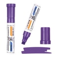 thumbnail image 1 of Uxcell Poster Markers, 2Pcs Large Capacity Permanent Huge Banners Posters Markers Bold Thick Chisel Tip Pens for Painting Drawing on Plastic Glass Wood Rock Canvas, Purple(0.5" Tip Width), 1 of 7