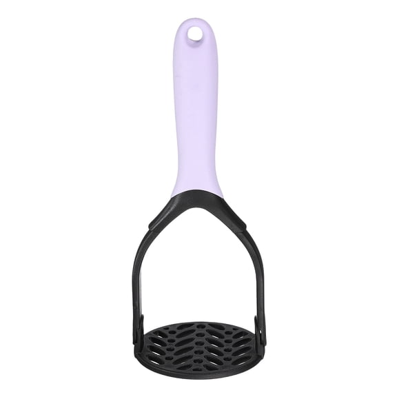 Uxcell Potato Masher, Manual Foldable Potato Press for Kitchen Tool with Non-slip Handle Nonstick Potato Pumpkin Ricer for Mashing Bean Vegetable Fruits Food Avocado, Purple