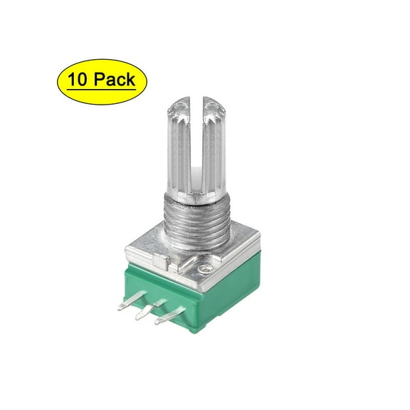 Uxcell Potentiometer B20K Ohm Variable Resistors Single Turn RV097NS 10 packs