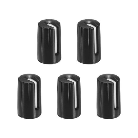 Uxcell Potentiometer Control Knob ABS Guitar Knob For Electric Guitar 270 Degrees Black White 5PCS