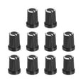 thumbnail image 1 of Uxcell Potentiometer Control Knob ABS Guitar Knob For Electric Guitar 270 Degrees D Type Black White 20PCS, 1 of 6