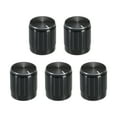 thumbnail image 1 of Uxcell Potentiometer Control Knob ABS Guitar Knobs for Electric Guitar Bass 180 Degrees Aluminum Plastic Knob Black 5PCS, 1 of 6