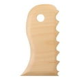 thumbnail image 1 of Uxcell Pottery Ribs Trimming Tools Pottery Profile Wave Pattern Design Tool Beech for Carving Ceramics Clay, 1 of 6