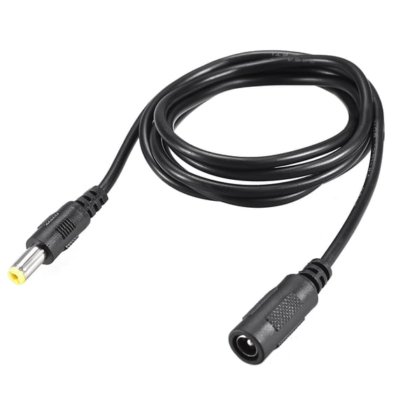 Uxcell Power Extension Cables 6.56FT 2M Length 2.1mm x 5.5mm for Adapter Cord