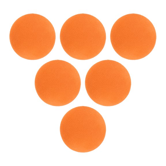 Uxcell Practice Golf Balls, Foam Golf Balls 6Pcs & Orange Realistic Feel and Limited Flight - Fitting for (Indoors/Outdoors Training)
