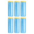 thumbnail image 1 of Uxcell Pre-Taped Masking Film, 3.6ft x 66ft Medium-Tack Painters Tape Blue Film 6Pcs, 1 of 6