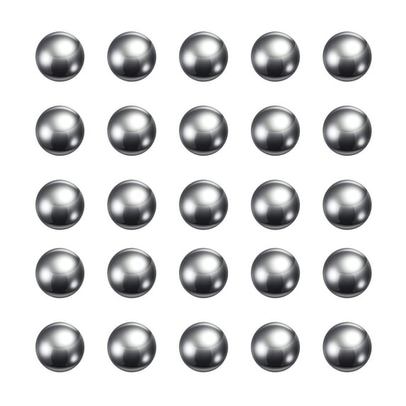 Uxcell Precision Balls 6mm Diameter G10 Chrome Steel Ball for Bearings, Silver 60 Pack