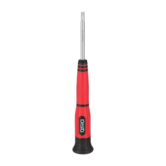 Uxcell Precision Hex Screwdriver 3mm S2 Steel Magnetic Hex Mini Pen Style Screw Driver with PP Non-slip Handle for Eyeglasses Watch Laptop Electronic, Red(Black)