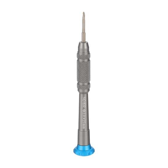 Uxcell Precision Phillips Screwdriver 2mm S2 Steel Magnetic Phillips Mini Pen Style Screw Driver with Aluminium Handle for Eyeglasses Watch Laptop Electronic, Silver(Blue)