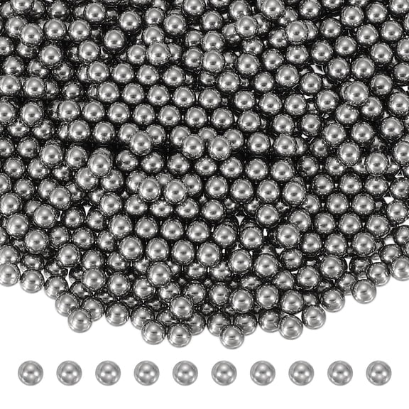 Uxcell Precision Steel Balls, 304 Stainless Steel Bearing Ball for Bicycle Casters Drawer Slides 2.4 mm & 1000 Pcs & Silver