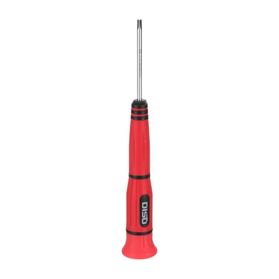 Uxcell Precision Triangle Screwdriver 2.3mm S2 Steel Magnetic Triangle Mini Pen Style Screw Driver with PP Non-slip Handle for Eyeglasses Watch Laptop Electronic, Red(Black)