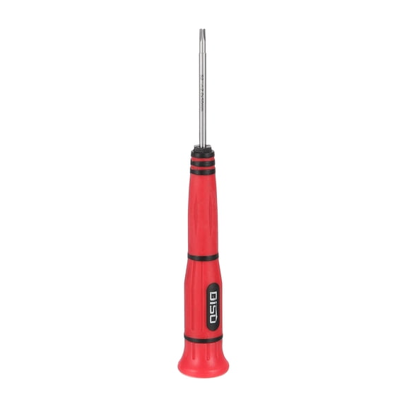 Uxcell Precision Triangle Screwdriver 2mm S2 Steel Magnetic Triangle Mini Pen Style Screw Driver with PP Non-slip Handle for Eyeglasses Watch Laptop Electronic, Red(Black)
