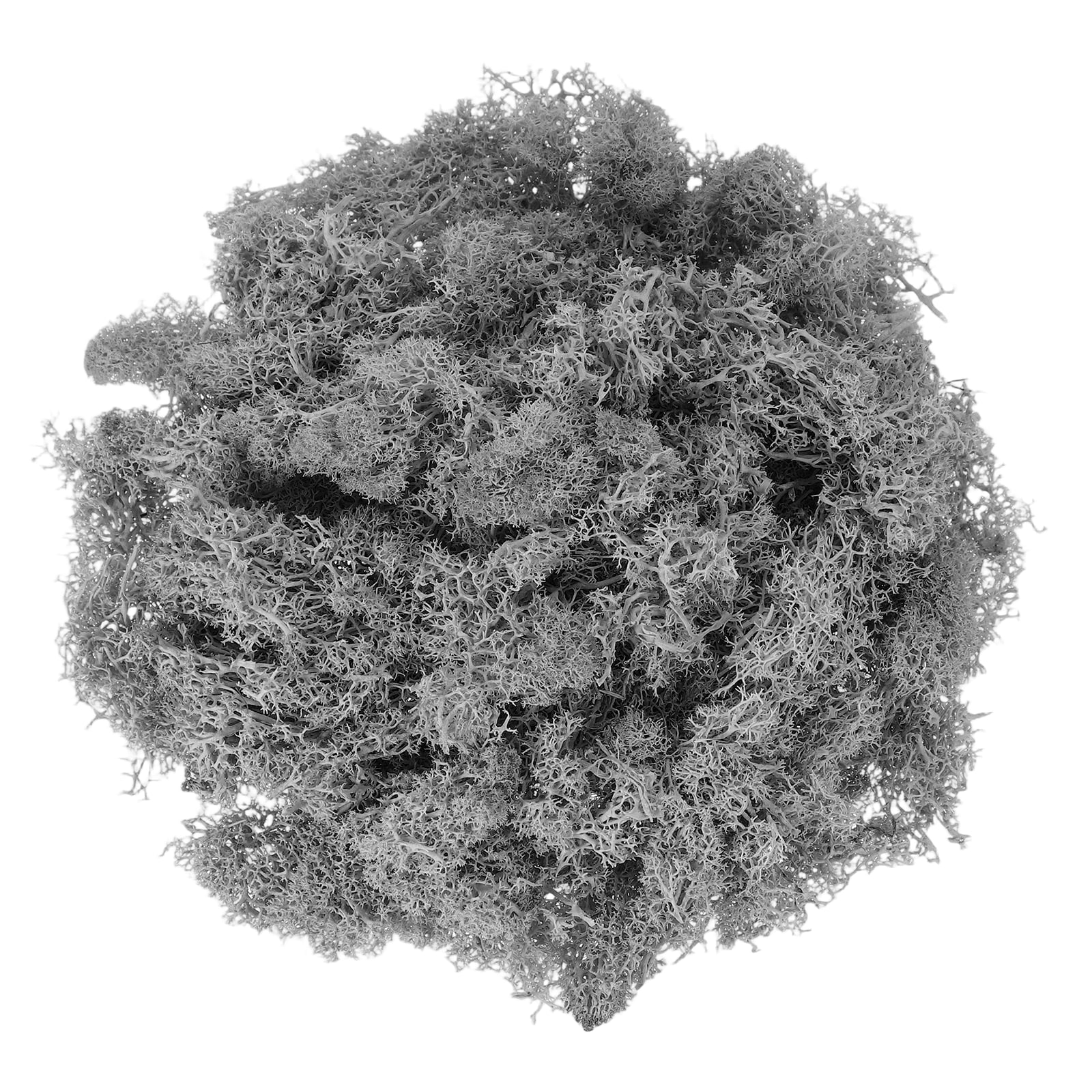 Uxcell Preserved Reindeer Moss 17.6oz Fake Moss for Crafts Artificial Dried Moss for Decoration Terrariums Gray