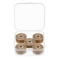 thumbnail image 1 of Uxcell Prewound Bobbin Thread Set with Storage Plastic Case for Embroidery and Sewing Machine, Tan, 1 of 6