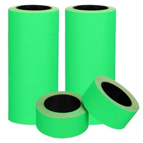 Uxcell Price Gun Labels for Mx-5500, (10 Roll 4000Pcs, Green), Sticky Price Marker Label Stickers Blank Tag Stickers, Suit for - Retail Shop Office