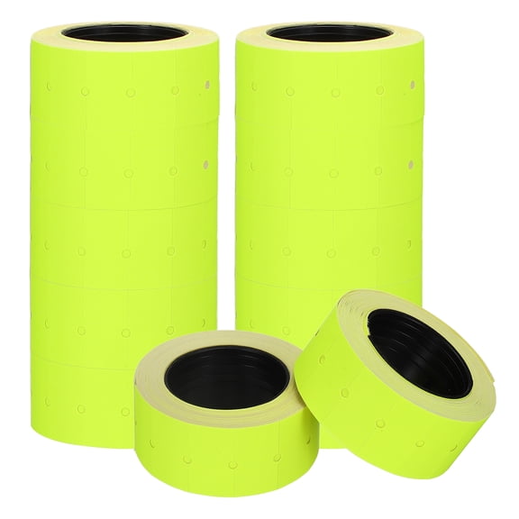 Uxcell Price Gun Labels for Mx-5500, (10 Roll 4000Pcs, Yellow), Sticky Price Marker Label Stickers Blank Tag Stickers, Suit for - Retail Shop Office
