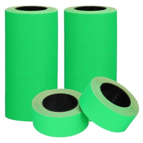 Uxcell Price Gun Labels for Mx-5500, (10 Roll 6000Pcs, Green), Sticky Price Marker Label Stickers Blank Tag Stickers, Suit for - Retail Shop Office
