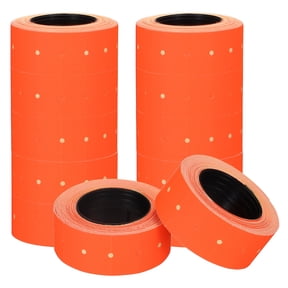 Uxcell Price Gun Labels for Mx-5500, (10 Roll 6000Pcs, Red), Sticky Price Marker Label Stickers Blank Tag Stickers, Suit for - Retail Shop Office