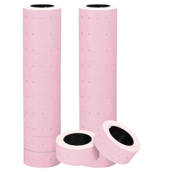 Uxcell Price Gun Labels for Mx-5500, (20 Roll, Pink), Sticky Price Marker Label Stickers Blank Tag Stickers, Suit for - Retail Shop Office