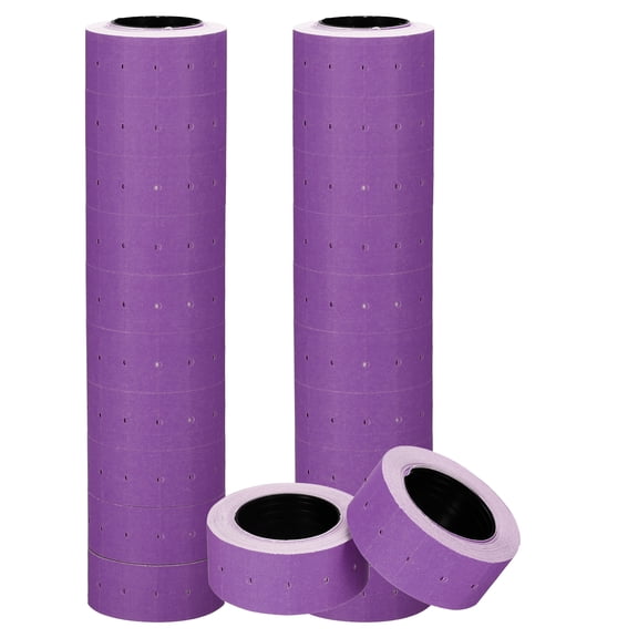 Uxcell Price Gun Labels for Mx-5500, (20 Roll, Purple), Sticky Price Marker Label Stickers Blank Tag Stickers, Suit for - Retail Shop Office
