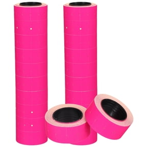 Uxcell Price Gun Labels for Mx-5500, (20 Roll, Rose Red), Sticky Price Marker Label Stickers Blank Tag Stickers, Suit for - Retail Shop Office
