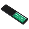 thumbnail image 1 of Uxcell Privacy Sign Slider Door Indicator Adhesive Do Not Disturb/Please Knock Sign Black 1 Pack, 1 of 6