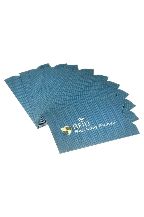 Protect NFC Holder RFID Blocking Credit Card Sleeves, Dark Blue 20 Pack