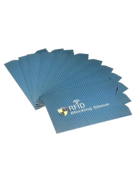 Protect NFC Holder RFID Blocking Credit Card Sleeves, Dark Blue 20 Pack