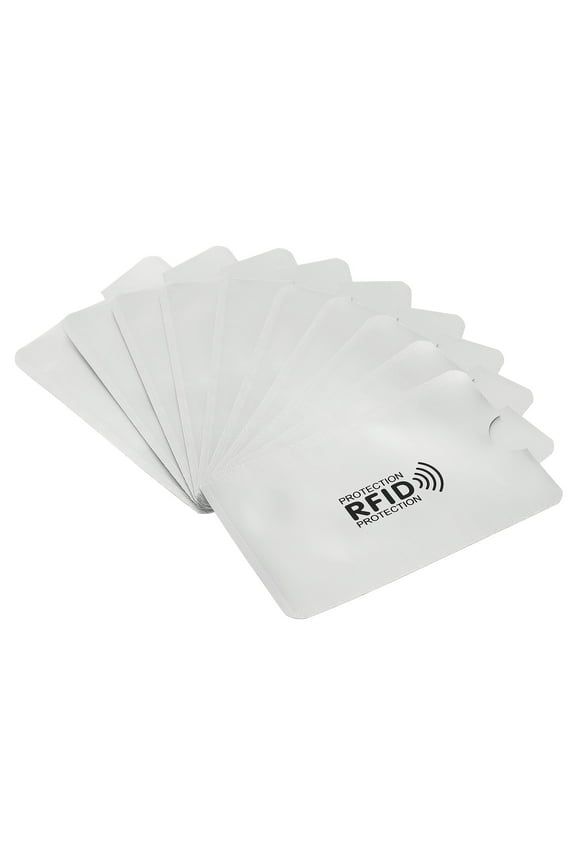 Protector NFC Holder RFID Blocking Credit Card Sleeves Silver 30Pack