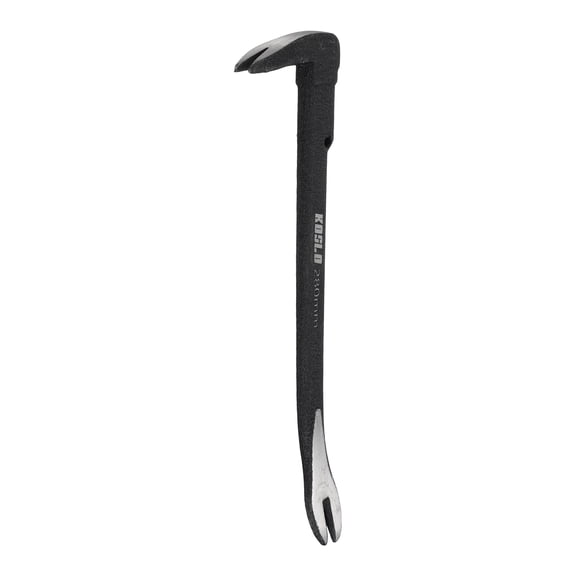 Uxcell Pry Bar Crowbar Nail Puller 11" Carbon Steel Crowbar Tool Rounded Head Pry Tool for Prying and Pulling Home Remodeling Woodworking, Black