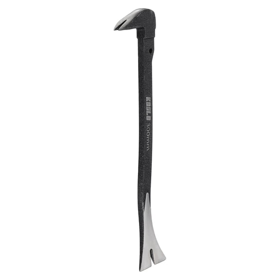 Uxcell Pry Bar Crowbar Nail Puller 14" Carbon Steel Crowbar Tool Flat Wrecking Bar for Prying and Pulling Home Remodeling Woodworking, Black