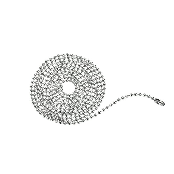 Uxcell Pull Chain Extension 3.28 Ft Stainless Steel 2mm Beaded for Light/Fan 1 Pack