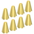 thumbnail image 1 of Uxcell Pull Cord End, Blind Cord Metal Bead, Light Conical Shape Pull Ends Gold Tone for Lamps, Pack of 8, 1 of 5